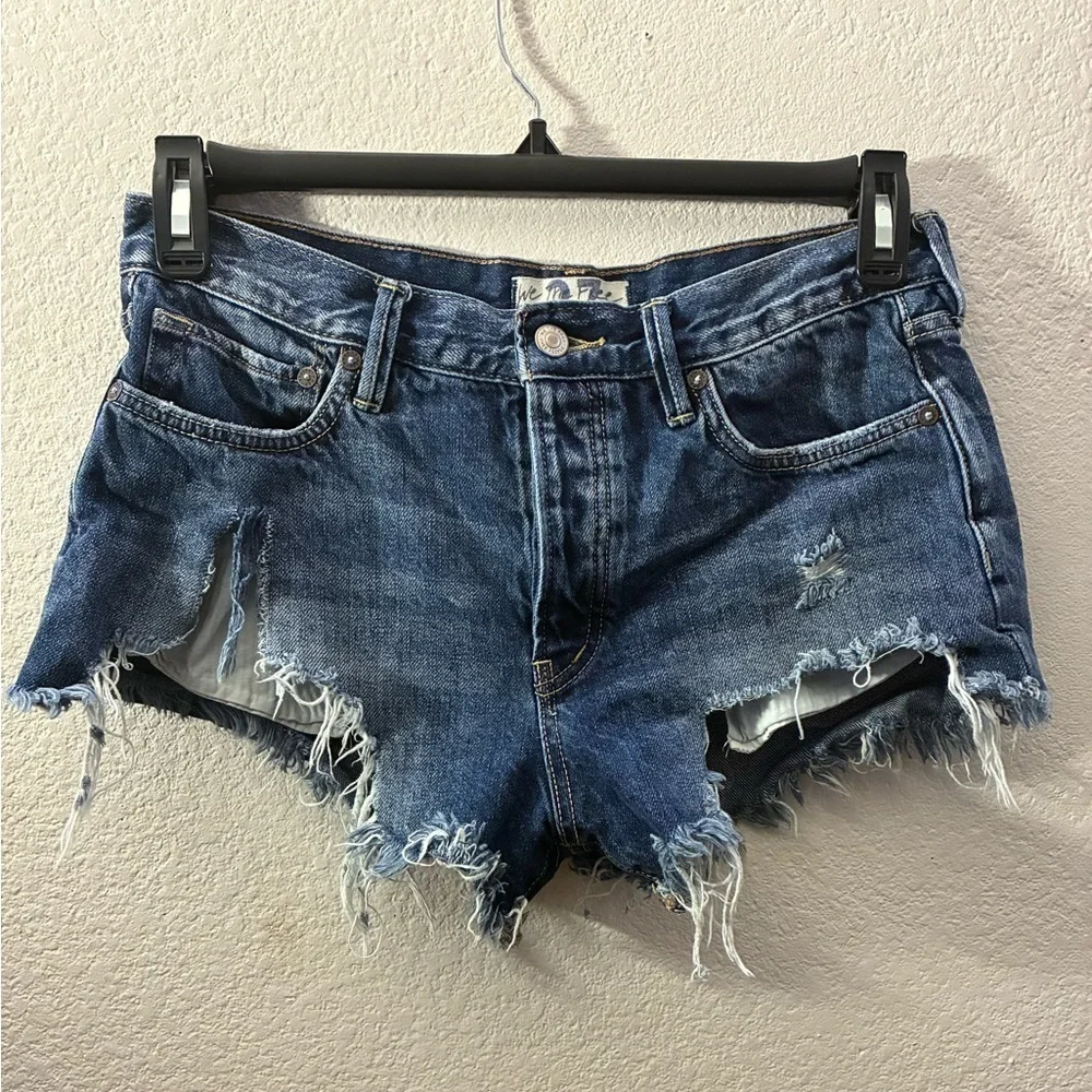 We The Free Distressed Denim Shorts 27
